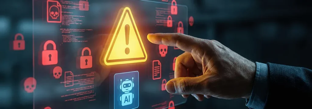 AIでエラーが出ているようなイメージ